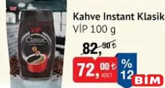 VİP KAHVE İNSTANT KLASİK 100 G